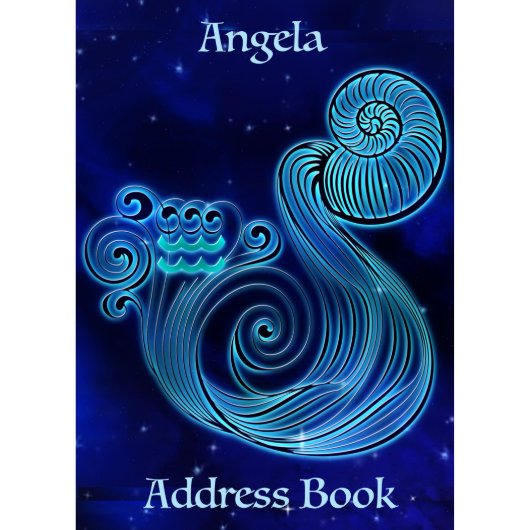 Blue Snail Taurus Zodiac Telephone Address Book (Front)