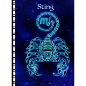 Blue Snail Taurus Zodiac Telephone Address Book (Front)