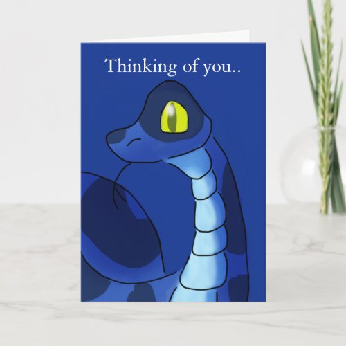 Blue Snake Card