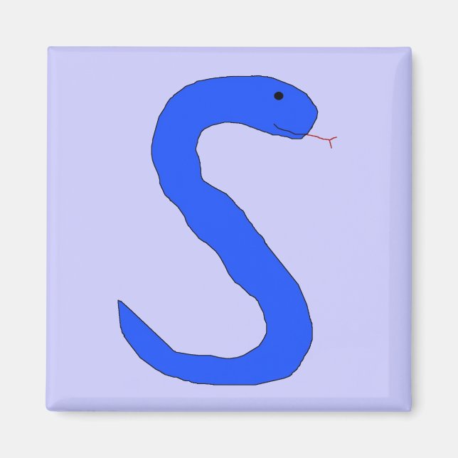 Blue Snake magnet (Front)