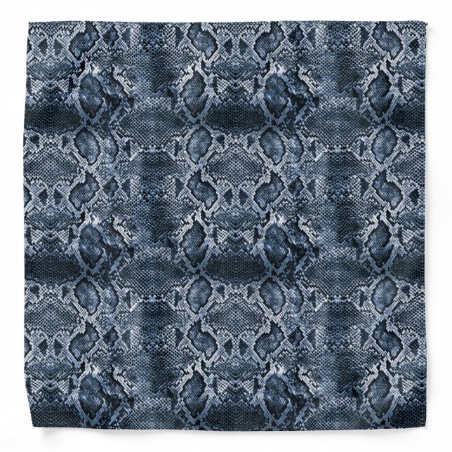 Blue Snake print Bandana (Front)