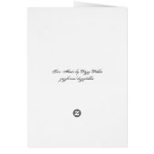 Blue Snake Tattoo Card (Back)