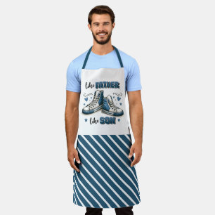 Blue Sneakers Like Father, Like Son Apron