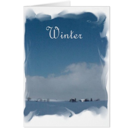 Blue Snow Day Cards (Front)