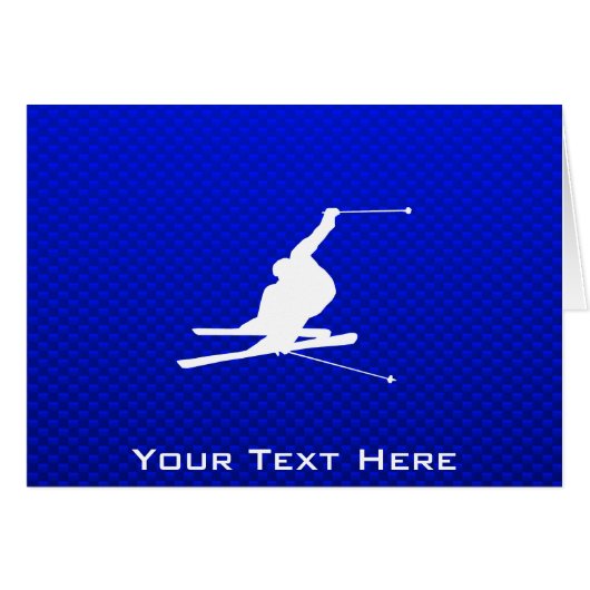 Blue Snow Skiing (Front Horizontal)