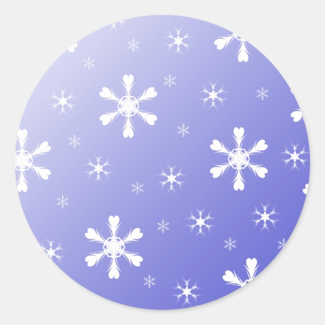 Blue Snow Stickers (Front)