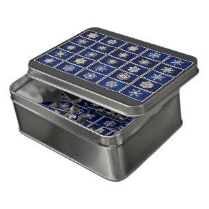 Blue Snowcatcher Snowflakes Jigsaw Puzzle