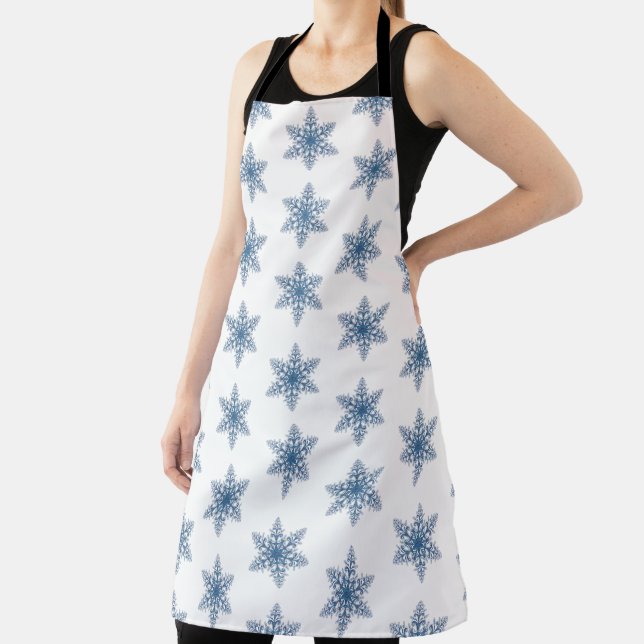 Blue Snowflake Apron (Insitu)