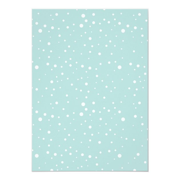 Blue Snowflake Baby It's Cold Outside Invitation