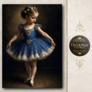 Blue Snowflake Ballet Princess Tissue Paper