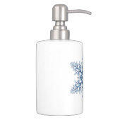 Blue Snowflake Bath Set (Right)