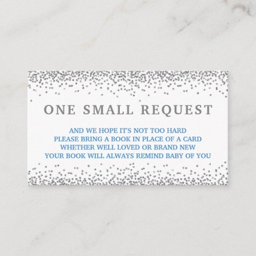 Blue Snowflake Book Request Cards