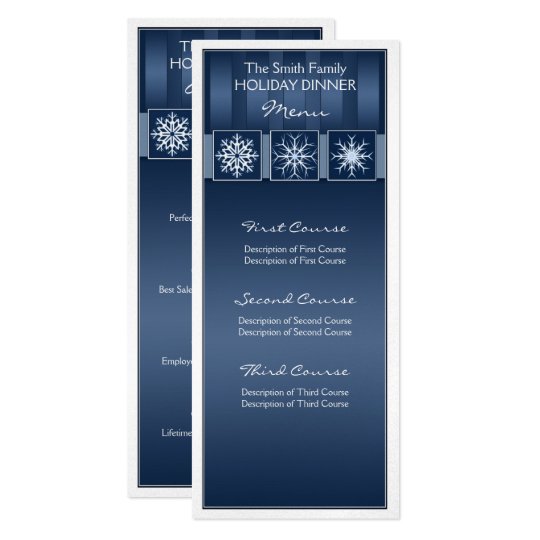 Blue Snowflake Card