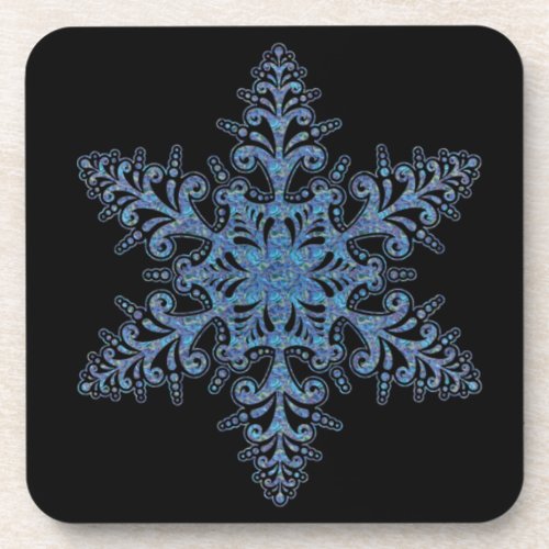 Blue Snowflake Coasters