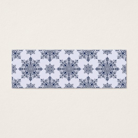 Blue Snowflake Damask Pattern (Front)