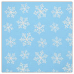 Blue Snowflake Fabric