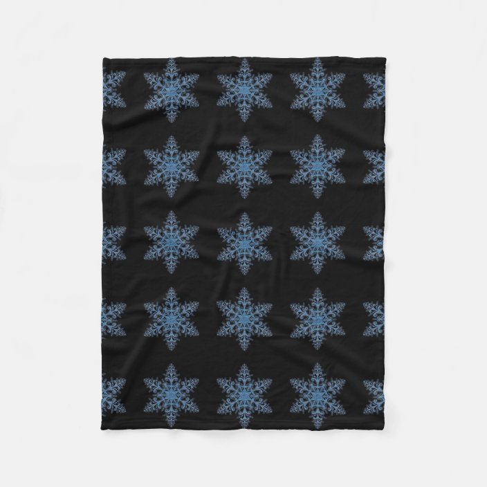 blue snowflake blanket