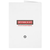 Blue Snowflake Frame Holiday Photo (Back)