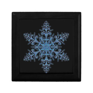 Blue Snowflake Gift Box