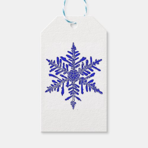 Blue Snowflake Gift Tag