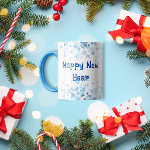 Blue snowflake ice Coffee Mug