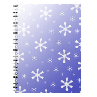 Blue Snowflake Notebook