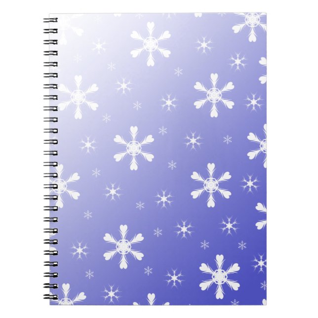Blue Snowflake Notebook (Front)