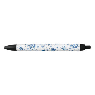 Blue Snowflake Pattern Pen