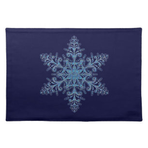 Blue Snowflake Placemat