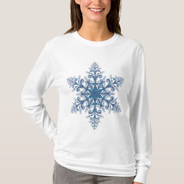 Blue Snowflake Shirt (Front)