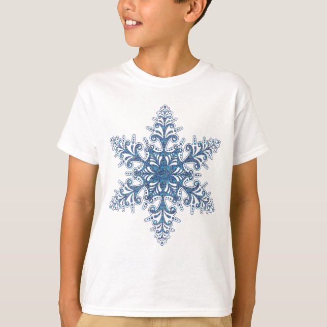 Blue Snowflake Shirt (Front)