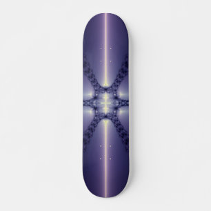 Blue Snowflake Skateboard Deck
