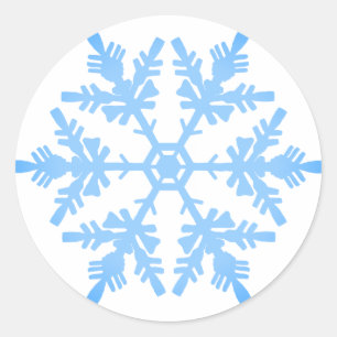Blue Snowflake Sticker