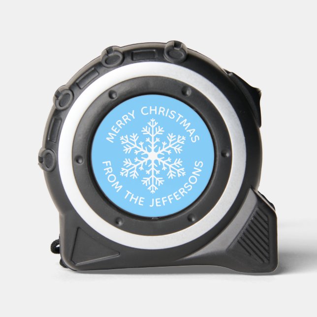 Blue Snowflake Tape Measure (Front)