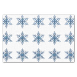 Blue Snowflake Tissue Paper
