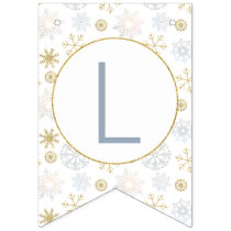 Blue Snowflake Winter Wonderland Banner