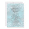 Blue Snowflake Winter Wonderland Quinceanera