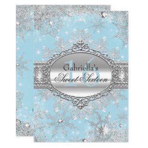 snowflake invitations zazzle