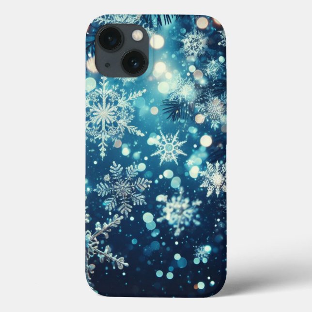 Blue Snowflakes Christmas  Case-Mate iPhone Case (Back)