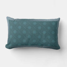 Blue Snowflakes Design Throw Pillow