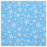 Blue Snowflakes Fabric