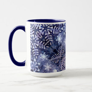 Blue Snowflakes Mug