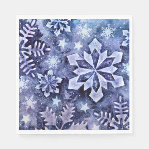 Blue Snowflakes Napkins