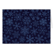 Blue Snowflakes on blue (Front Horizontal)