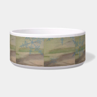 Blue Snowflakes on the Seashore Bowl