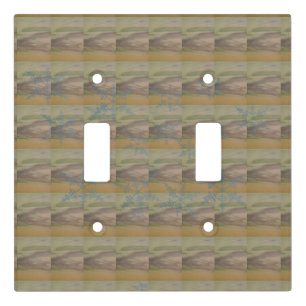 Blue Snowflakes on the Seashore Light Switch Cover