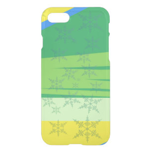 Blue Snowflakes on the Sunrise Mountain iPhone SE/8/7 Case