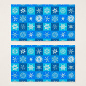 Blue Snowflakes Pattern (Front & Back)