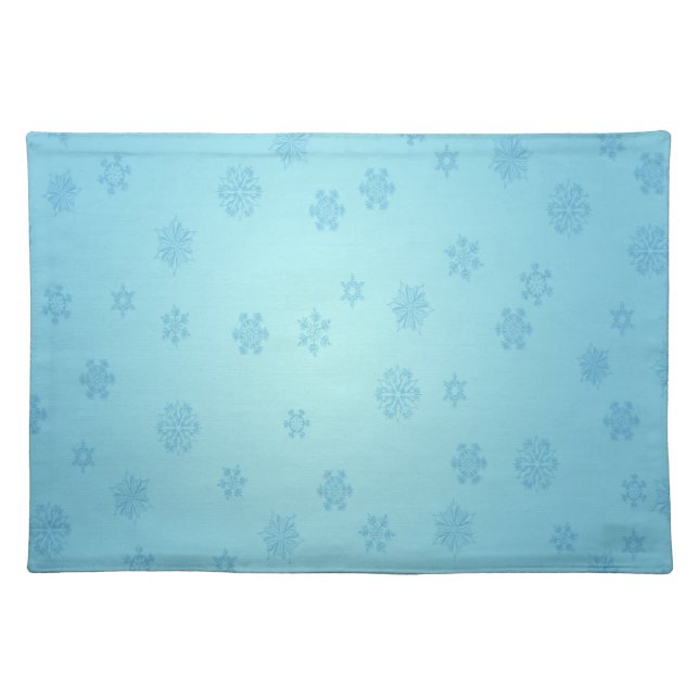 Blue Snowflakes Placemat (Front)