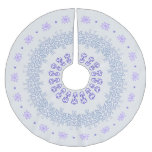 Blue Snowflakes Ring Brushed Polyester Tree Skirt